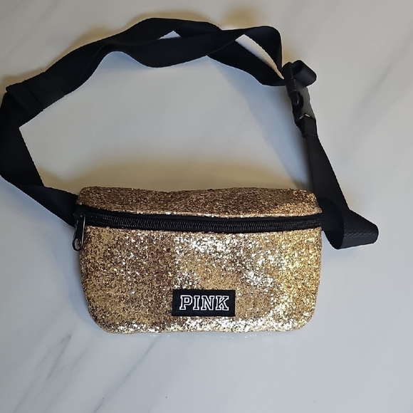Pink Gold Glitter Fanny Pack - Picture 1 of 8